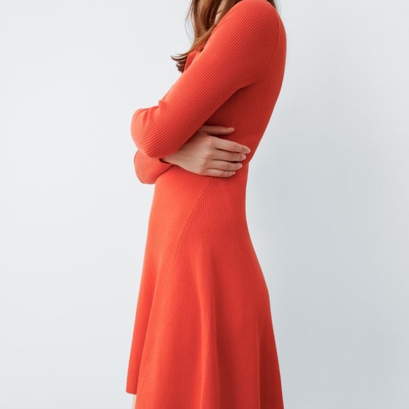 Zara Skater Knit Dress - Picture 4 of 14